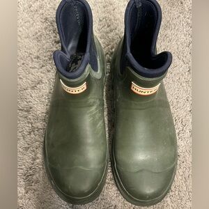 Hunter boots green mens